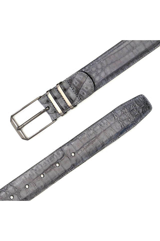 Mezlan AO11115 Men's Exotic Crocodile Skin Belt (MZB1153)-AmbrogioShoes