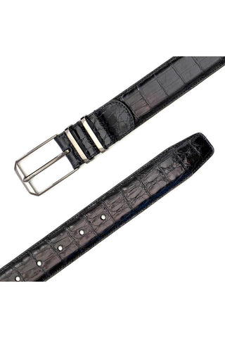 Mezlan AO11115 Men's Exotic Crocodile Skin Belt (MZB1153)-AmbrogioShoes