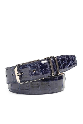 Mezlan AO11115 Men's Exotic Crocodile Skin Belt (MZB1153)-AmbrogioShoes