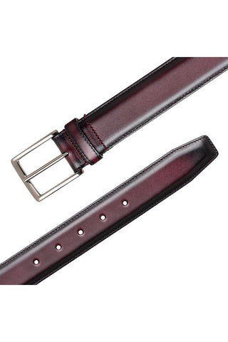 Mezlan AO11522 Classic Patina Calf-Skin Leather Men's Belt (MZB1235)-AmbrogioShoes