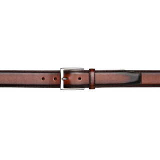 Mezlan AO11522 Classic Patina Calf-Skin Leather Men's Belt (MZB1235)-AmbrogioShoes