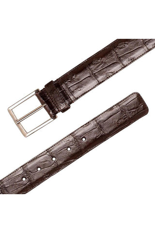 Mezlan AO11523 Men's Exotic Crocodile Skin Belt (MZB1240)-AmbrogioShoes