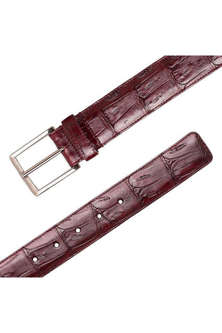 Mezlan AO11523 Men's Exotic Crocodile Skin Belt (MZB1240)-AmbrogioShoes