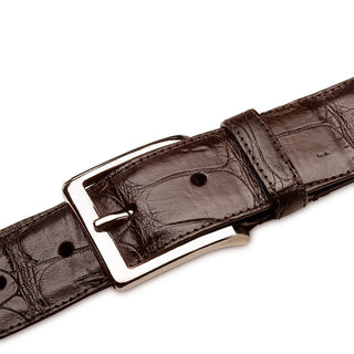 Mezlan AO11523 Sport Classic Exotic Crocodile Skin Men's Belt (MZB1237)-AmbrogioShoes