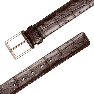 Mezlan AO11523 Sport Classic Exotic Crocodile Skin Men's Belt (MZB1237)-AmbrogioShoes
