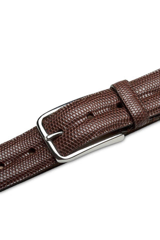Mezlan AO11530 Men's Exotic Lizard Skin Belt (MZB1243)-AmbrogioShoes