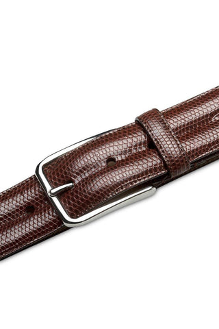 Mezlan AO11530 Men's Exotic Lizard Skin Belt (MZB1243)-AmbrogioShoes