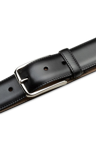 Mezlan AO11532 Men's Center Piped Calf-Skin Leather Belts (MZB1249)-AmbrogioShoes
