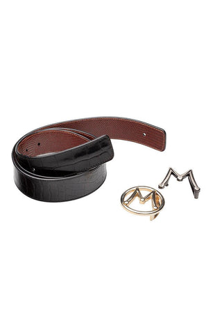Mezlan AO11533 Reversible Crocodile & Lizard Belts