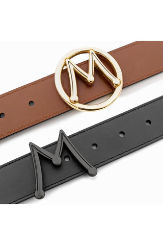 Mezlan AO11534 Men's Reversible Calf-Skin Leather Belts (MZB1248)-AmbrogioShoes