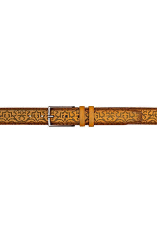 Mezlan AO11677 Men's Laser Embossed Leather Belts (MZB1247)
