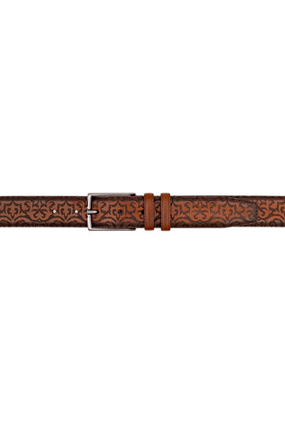 Mezlan AO11677 Men's Laser Embossed Leather Belts (MZB1247)