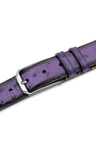 Mezlan AO11678 Men's Exotic Ostrich Skin Belts (MZB1246)-AmbrogioShoes