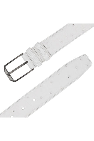 Mezlan AO11678 Men's Exotic Ostrich Skin Belts (MZB1246)-AmbrogioShoes