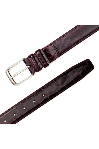 Mezlan AO7907 Men's Exotic Alligator Skin Belt (MZB1080)-AmbrogioShoes