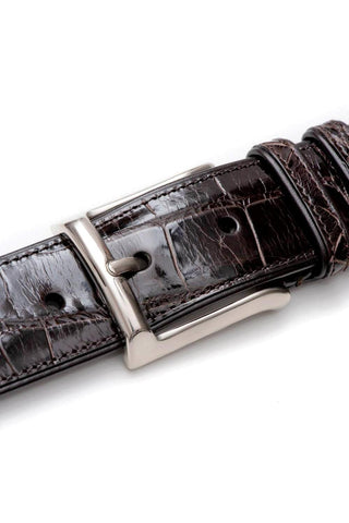 Mezlan AO7907 Men's Exotic Alligator Skin Belt (MZB1080)-AmbrogioShoes