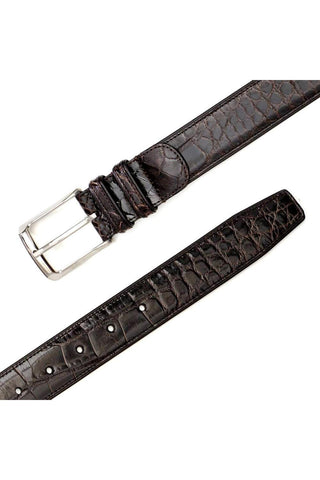 Mezlan AO7907 Men's Exotic Alligator Skin Belt (MZB1080)-AmbrogioShoes