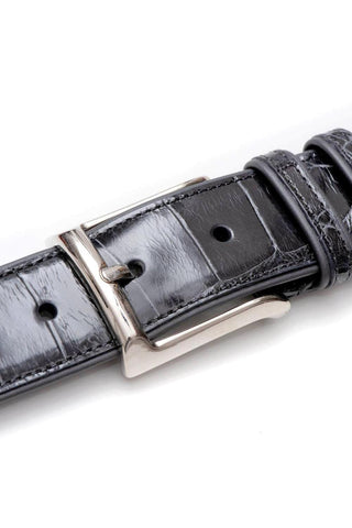 Mezlan AO7907 Men's Exotic Alligator Skin Belt (MZB1080)-AmbrogioShoes