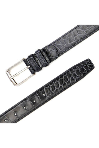 Mezlan AO7907 Men's Exotic Alligator Skin Belt (MZB1080)-AmbrogioShoes
