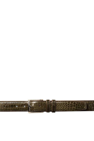 Mezlan AO7907 Men's Exotic Alligator Skin Belt (MZB1080)-AmbrogioShoes