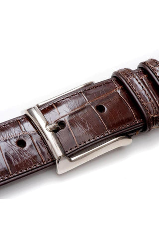 Mezlan AO7907 Men's Exotic Alligator Skin Belt (MZB1080)-AmbrogioShoes