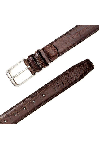 Mezlan AO7907 Men's Exotic Alligator Skin Belt (MZB1080)-AmbrogioShoes