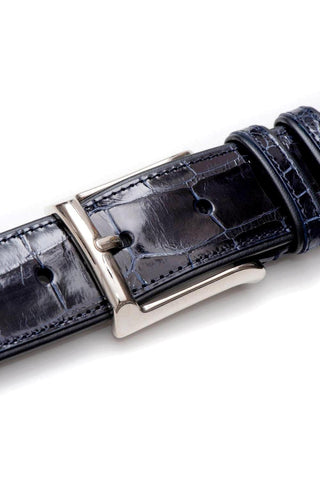 Mezlan AO7907 Men's Exotic Alligator Skin Belt (MZB1080)-AmbrogioShoes
