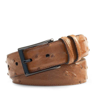 Mezlan AO8146 Men's Exotic Ostrich Skin Belt (MZB1184)-AmbrogioShoes