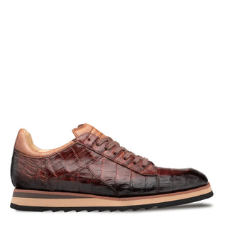 Mezlan AX4885-F Men's Shoes Sport Exotic Crocodile Asymmetric Sneakers (MZ3565)-AmbrogioShoes