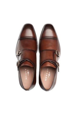 Mezlan Actore 21151 Calf-Skin Leather Double Monk-Straps Loafers (MZ3765)-AmbrogioShoes