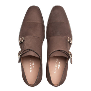 Mezlan Actore II Suede Double Monk-Straps Loafers (MZ3756)-AmbrogioShoes