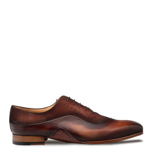 Mezlan Affari 21142 Men's Shoes Cognac & Rust Suede / Calf-Skin Leather Brogue Oxfords (MZ3739)-AmbrogioShoes