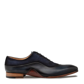 Mezlan Affari 21142 Men's Shoes Navy & Blue Suede / Calf-Skin Leather Brogue Oxfords (MZ3740)-AmbrogioShoes