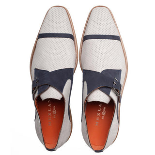 Mezlan Alari 21534 Men's Shoes Perforated Nubuck Leather Single Monk-Strap (MZ3801)-AmbrogioShoes