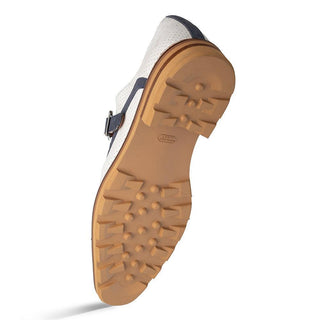 Mezlan Alari 21534 Men's Shoes Perforated Nubuck Leather Single Monk-Strap (MZ3801)-AmbrogioShoes