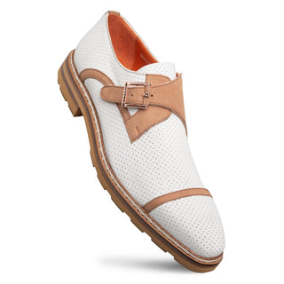 Mezlan Alari 21534 Perforated Nubuck Leather Single Monk-Strap (MZ3801)-AmbrogioShoes