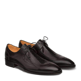 Mezlan Albano Men’s Luxury Shoes Tan Two-Eyelet Wing Tip Oxfords (MZ2813)-AmbrogioShoes