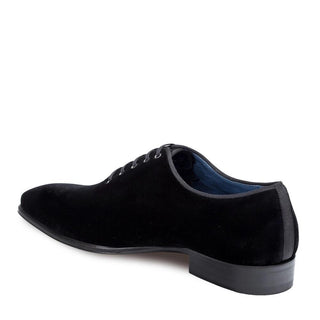 Mezlan Alesso Men's Shoes Black Velvet Lace-Up Oxfords 9213 (MZ3213)-AmbrogioShoes