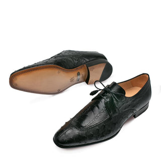 Mezlan Amadeus Men's Shoes Black Exotic Skin Split-Toe Oxfords 4638-SP (MZ3170)-AmbrogioShoes