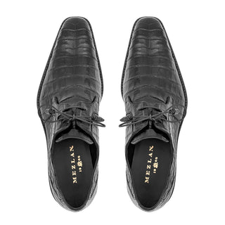 Mezlan Anderson shoes Men's Luxury Grey Crocodile Oxfords (MZ1004)-AmbrogioShoes