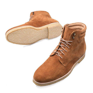 Mezlan Andria Men's Shoes Tan Suede Leather Boots 9217 (MZ3050)-AmbrogioShoes