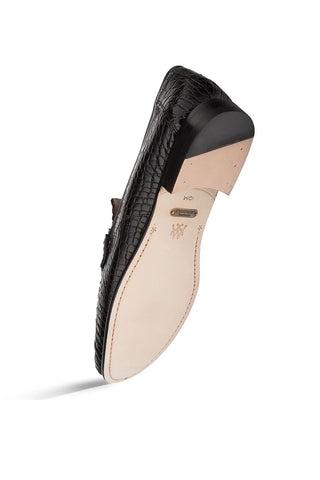 Mezlan Armano Crocodile Penny Loafer