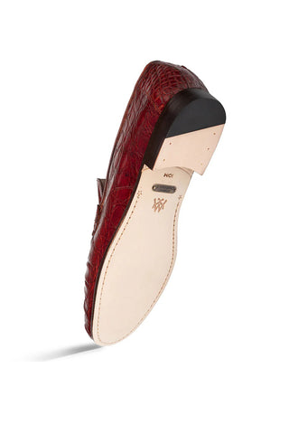 Mezlan Armano Crocodile Penny Loafer