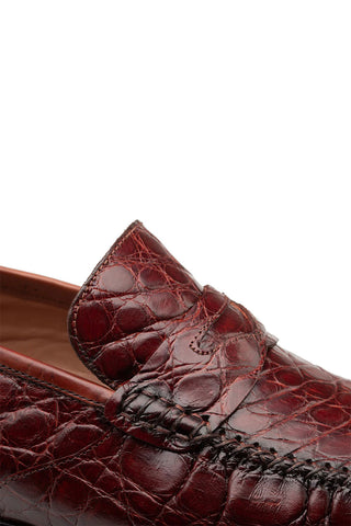 Mezlan Armano Crocodile Penny Loafer