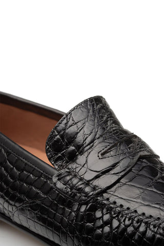 Mezlan Armano Crocodile Penny Loafer