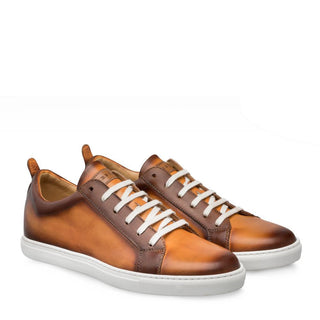 Mezlan Artemis Men's Shoes Camel Calf-Skin Leather Sneakers 9486 (MZ3124)-AmbrogioShoes