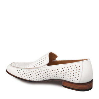 Mezlan Astori White Calf Skin Summer Loafers (MZ2806)-AmbrogioShoes