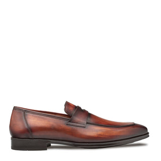 Mezlan Avenue 20910 Cognac Calf-Skin Leather Penny Loafers (MZ3650)-AmbrogioShoes