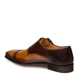Mezlan Bardem Men's Luxury Shoes Tan & Brown Calfskin Leather Loafers 8979(MZ2720)-AmbrogioShoes