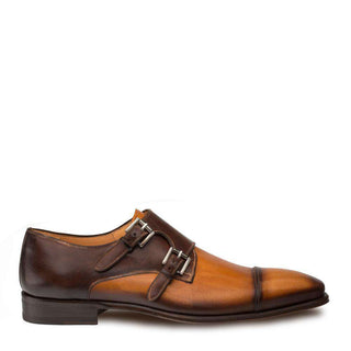 Mezlan Bardem Men's Luxury Shoes Tan & Brown Calfskin Leather Loafers 8979(MZ2720)-AmbrogioShoes